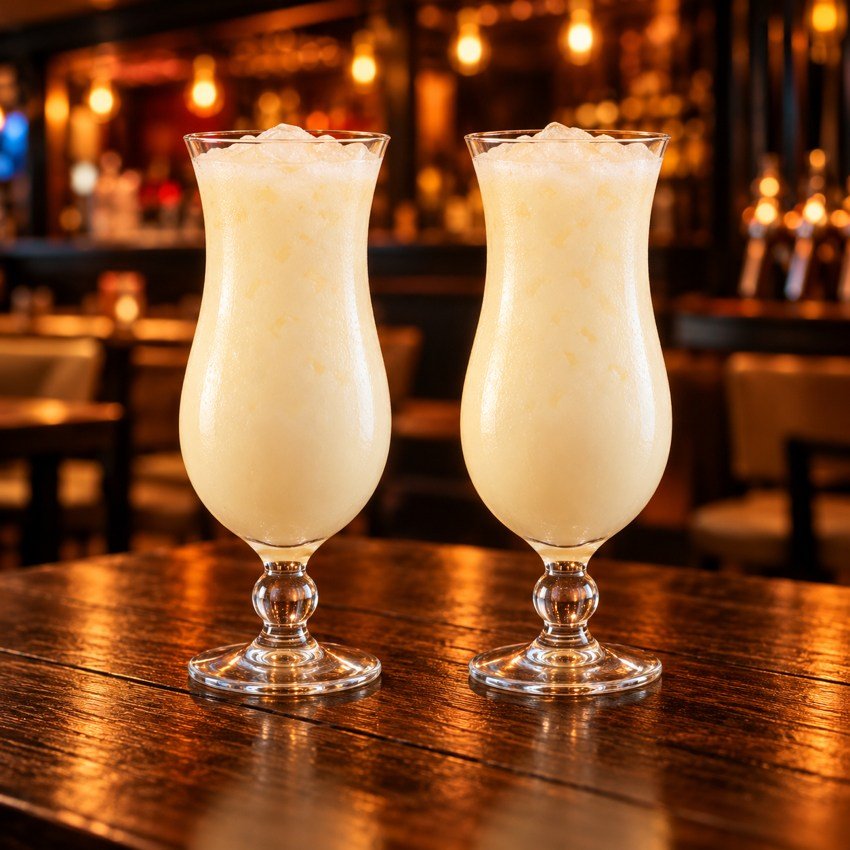 Piña Colada — dos vasos iguales, 2 por 1