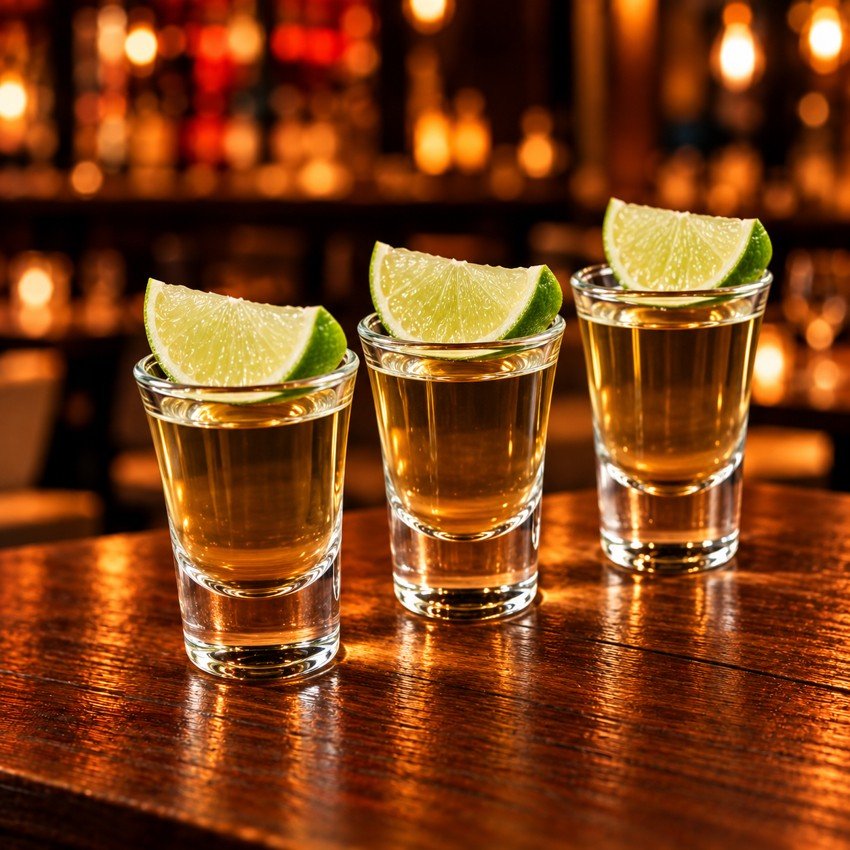 3 shots de tequila